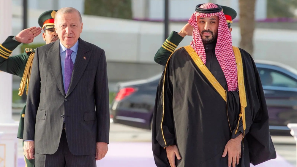 Erdogan, Saudi Crown Prince review prospects for improving bilateral ties